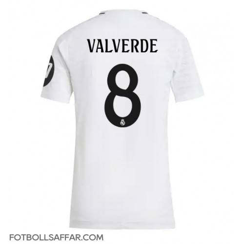 Real Madrid Federico Valverde #8 Hemmatröja Dam 2024-25 Kortärmad